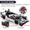 cada 1589PCS RC/non-RC Endurance racing Car Building Blocks For Technic MOC Model Remote Control vehicle Toys for kids 2