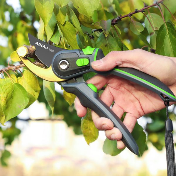 AIRAJ Pruning Shears Household Large Opening Garden Scissors Can Trim 28mm Fruit Tree Flowers Plastic Tube Trimming Tool 5