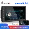 Podofo 2 din Car Radio 2.5D GPS Android Multimedia Player Universal 7